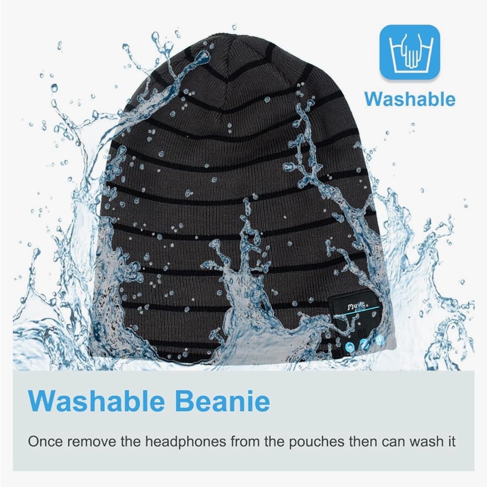 Rotibox Bluetooth Beanie Hat Wireless Headphone